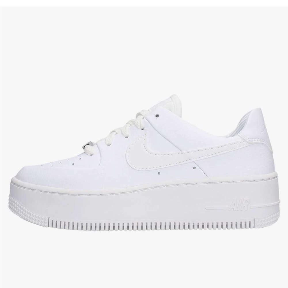 Nike AF1 White Platform Sneakers